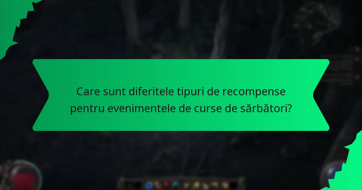 Cum este definită raritatea pentru recompensele evenimentelor de curse de sărbători?