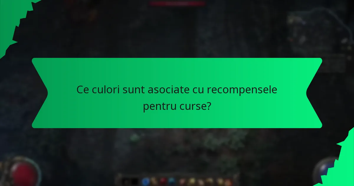 Cum este determinată raritatea recompenselor pentru curse?