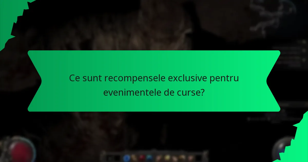 Ce efecte au recompensele din evenimentele de curse asupra gameplay-ului?